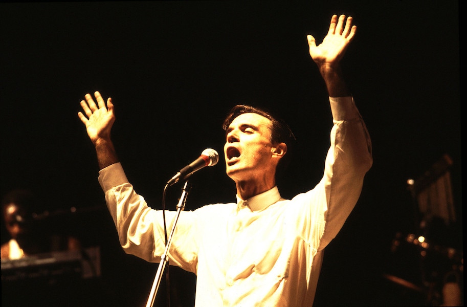 Talking Heads in 1982, Chicago.   Photo by Paul Natkin/Image Direct.