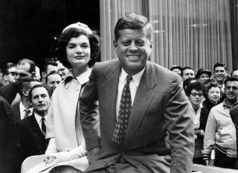 John F. Kennedy and Jackie Kennedy campaigning for the presidency of the USA in New York, 1960. Photo by Sipa Press/REX/Shutterstock.