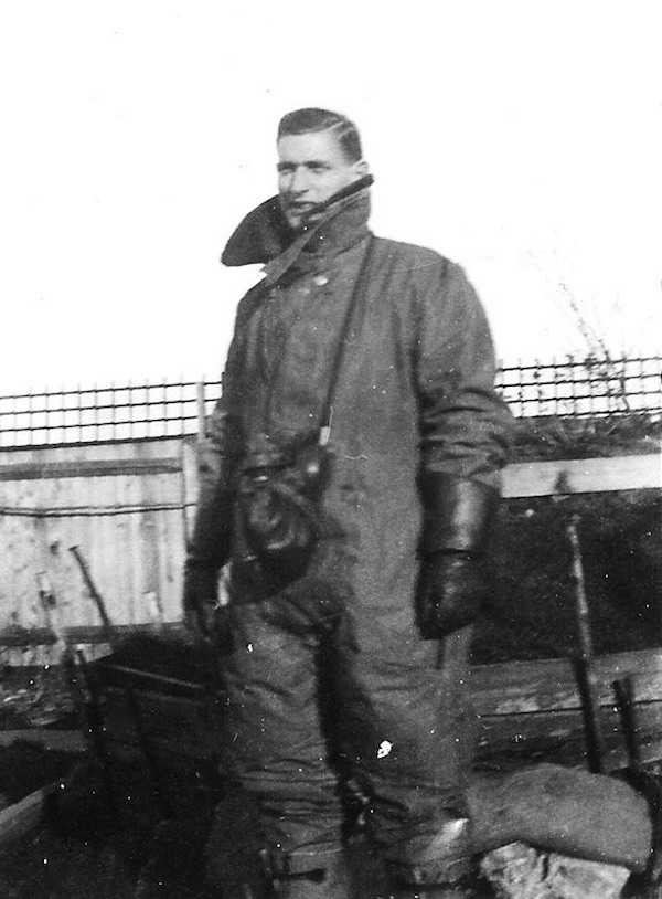 Flight Lieutenant Gerald Imeson in flying gear, 1941.