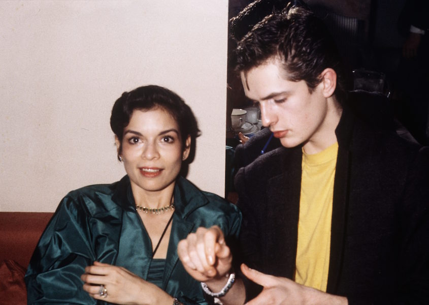 Bianca Jagger and Rupert Everett, 1980. Photo by Richard Young/Rex/Shutterstock.