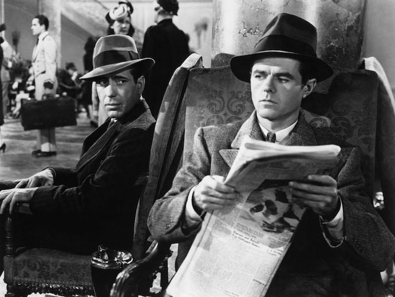 Humphrey Bogart and Elisha Cook Jr in The Maltese Falcon, 1941. Photo by Warner Bros/First National/REX/Shutterstock.