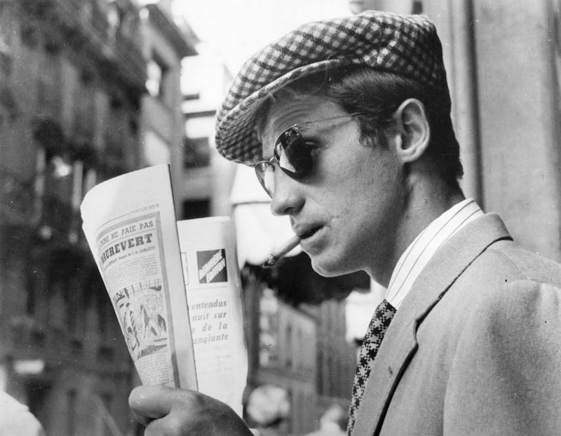 Jean-Paul Belmondo in Breathless, 1960.