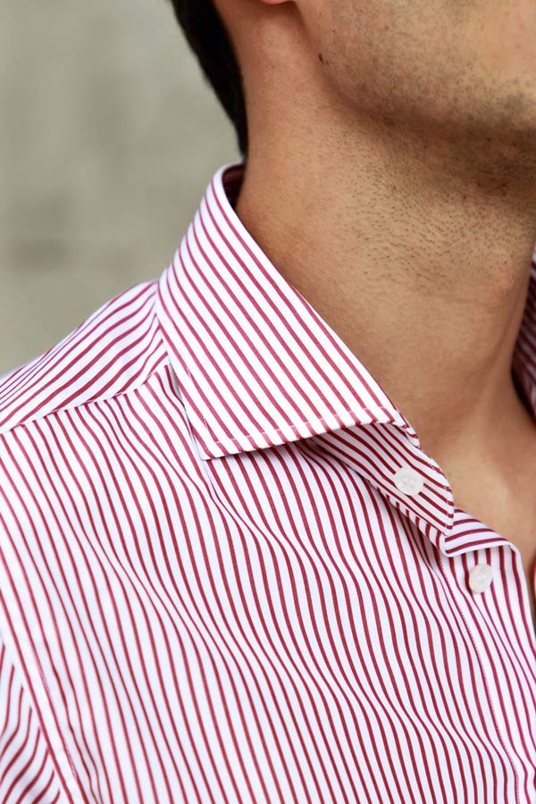 Marol's red and white Bengal stripe shirt. Photo by James Munro.