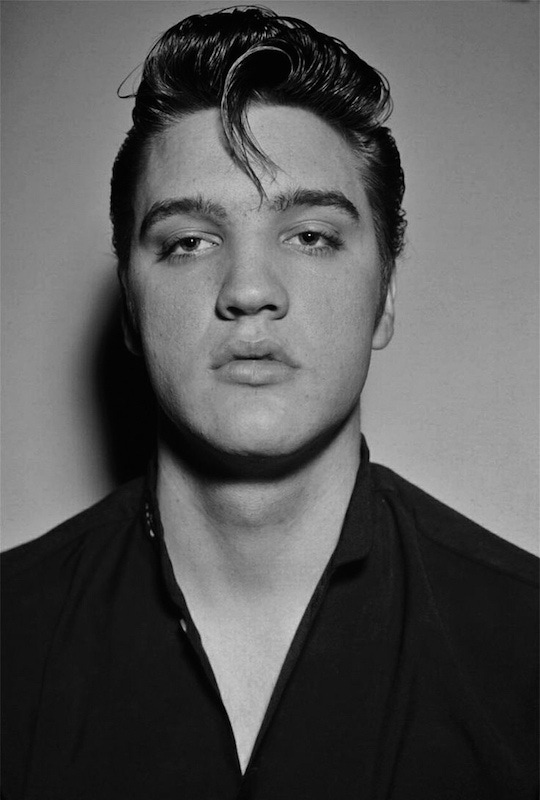 Elvis' artfully dishevelled pompadour had the ability to break down language barriers.