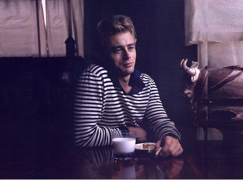 James Dean wearing Saint James. Image courtesy of Saint James's archives.