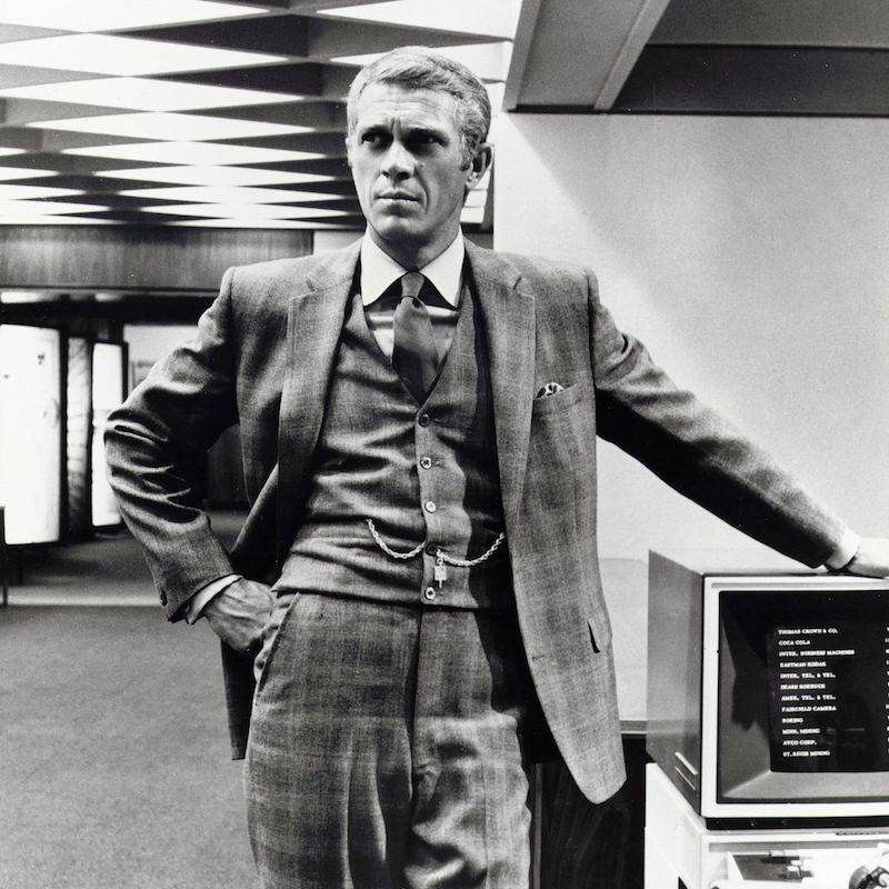 Steve McQueen in The Thomas Crown Affair, 1968. Photo by United Artists/REX/Shutterstock.