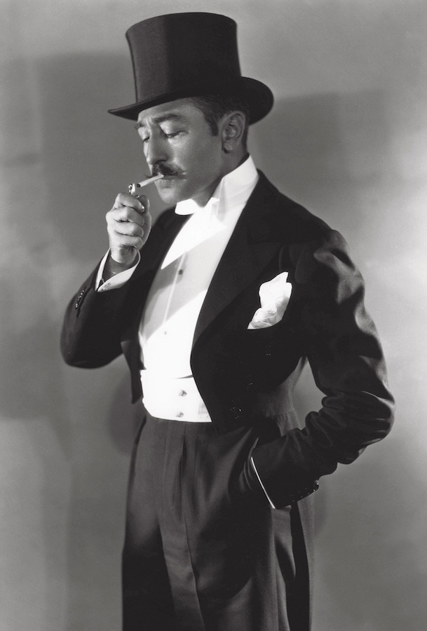 Adolphe Menjou, 1930. Photo by George Hurrell/MGM/REX/Shutterstock.