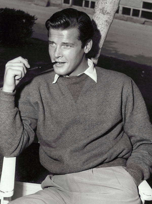 Roger Moore, circa 1955. Photo by MGM/Kobal/REX/Shutterstock.