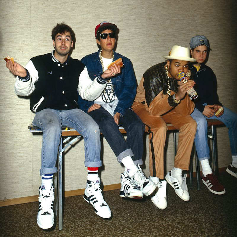 Beastie Boys Adam Yauch, Mike Diamond, DJ Hurricane and Adam Horovitz. Photo by Ilpo Musto/REX/Shutterstock.