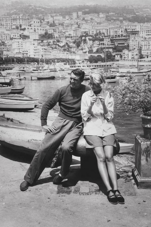 Cary Grant and Grace Kelly filming Alfred Hitchcock’s ‘To Catch A Thief’ in Monaco, 1955. Photo by Paramount/Kobal/REX/Shutterstock.