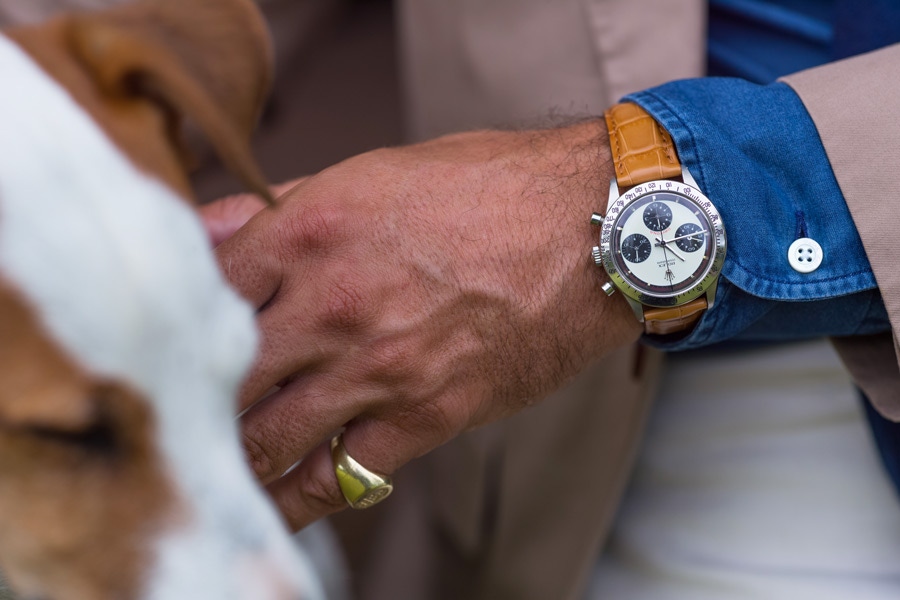 Alexander Kraft's Rolex Daytona with 'Paul Newman' dial.