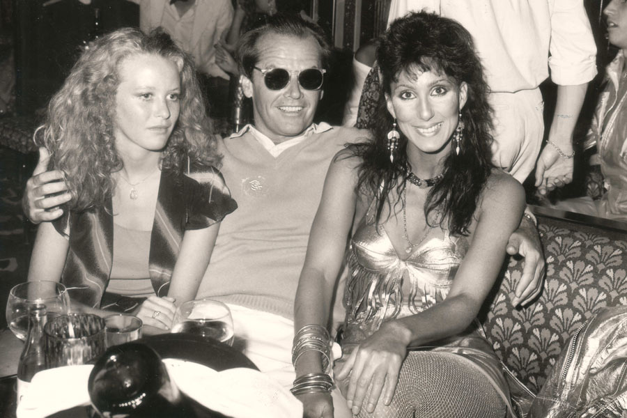 Jack Nicholson and Cher at Les Caves du Roy in 1982.