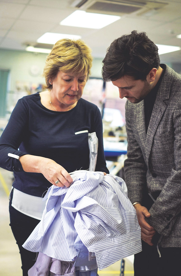 Senior Supervisor Kathleen Cope displays T&A's exemplary pattern matching. Photo by Justin Hast.