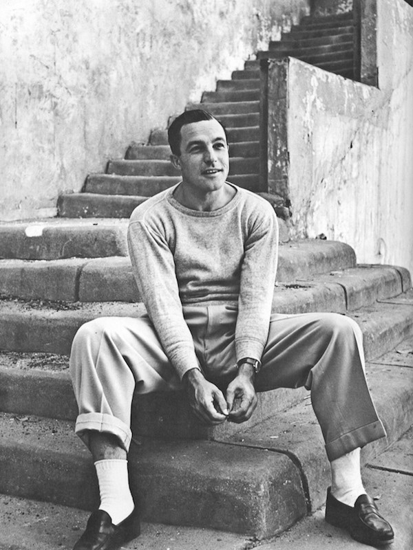 Dressing down tailored trousers with a marl-effect sweatshirt that wouldn’t look out of place in a menswear collection today, 1951. Photo by Alfred Eisenstaedt/The LIFE Picture Collection/Getty Images.