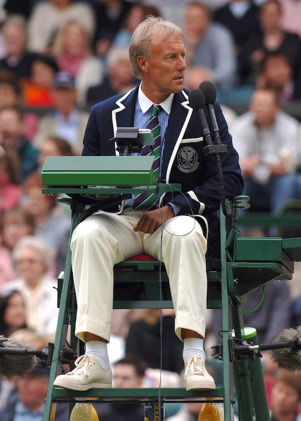 An umpire wearing the brand new Ralph Lauren uniform in 2006. Photo by Ray Tang/Rex.