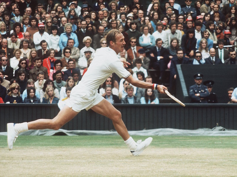 Stan Smith at the 1972 Wimbledon Men's Final. Photo by Allsport Hulton/Archive.