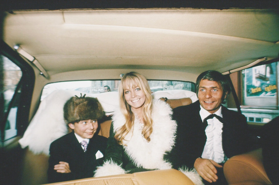 Sachs with his third and last wife Mirja Larsson - and his son Rolf, from his first marriage - on their wedding day, 1969.