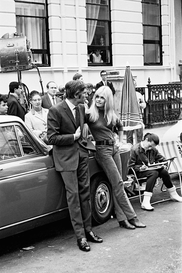 Sachs accompanying Bardot on the set of A Coeur joi, 1966.