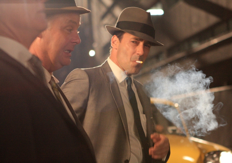 Jon Hamm once said in an interview that he smoked 74 cigarettes filming Mad Men’s pilot episode alone; his character’s smoking habit and penchant for whisky are two of his infamous vices.