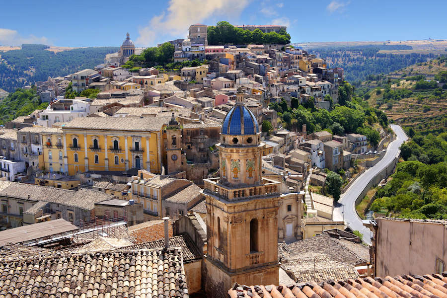 UNESCO World Heritage hill town of Ragusa Ibla, Sicily. Photo by Paul Williams, Funkystock/REX/Shutterstock.