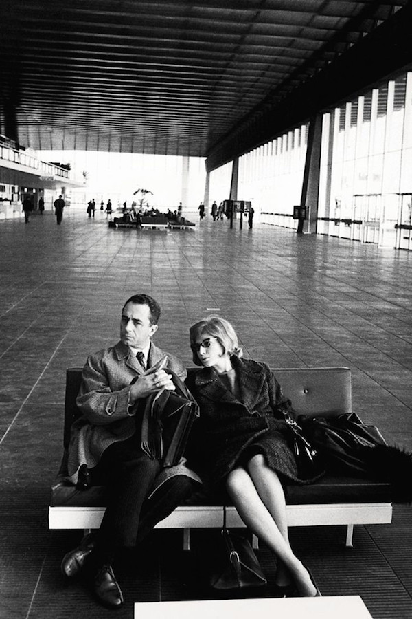 Michelangelo Antonioni and Monica Vitti in Rome, 1962.