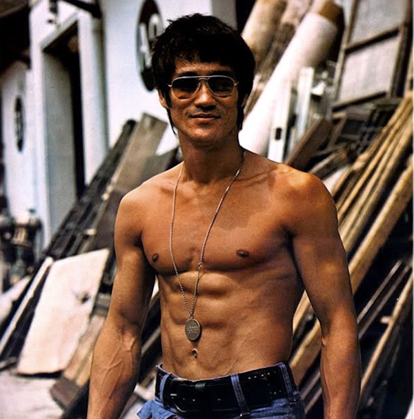 A still of Bruce Lee in his biographical movie, The Legend of Bruce Lee, 2008.