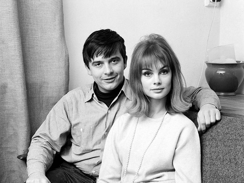 Bailey and Shrimpton at the photographer's home, 1963.