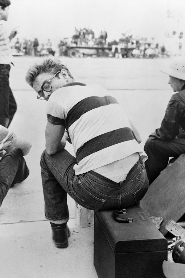 Dean at a car rally in 1955. Photo by Frank Worth, Courtesy of Capital Art/Getty Images.