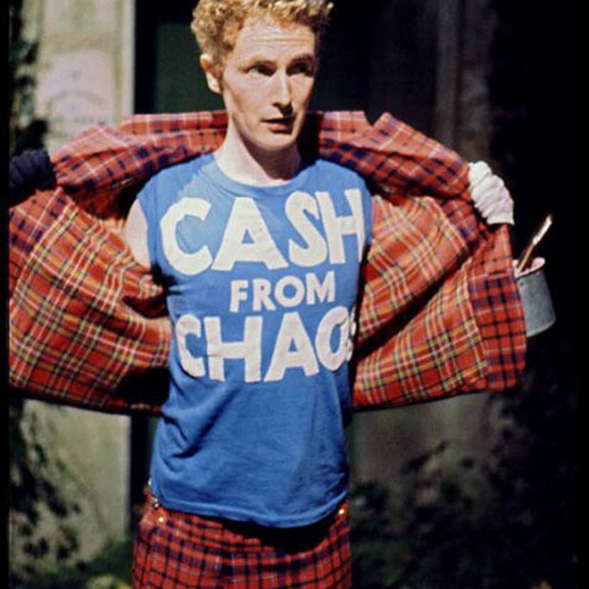 Malcolm McLaren in The Great Rock 'n' Roll Swindle, a 1980 mockumentary about the Sex Pistols, whom he managed.