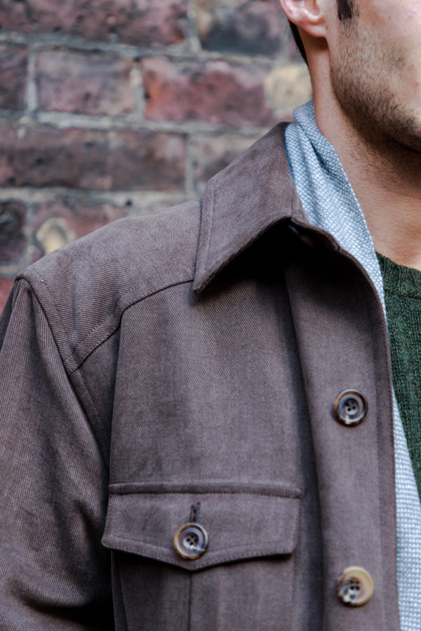 Anderson & Sheppard's chocolate brown travel jacket. Photograph by James Munro.