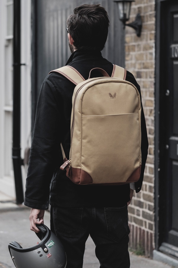 Bennett Winch Backpack in sand.