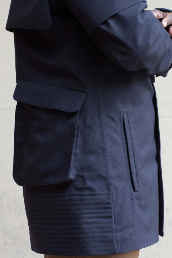 Utilitarian pockets on Norwegian Rain's coats make for a functional wear.