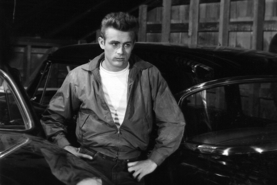 Dean’s famous Harrington in Rebel Without a Cause, 1955. Photo by Warner Bros/Kobal/REX/Shutterstock.