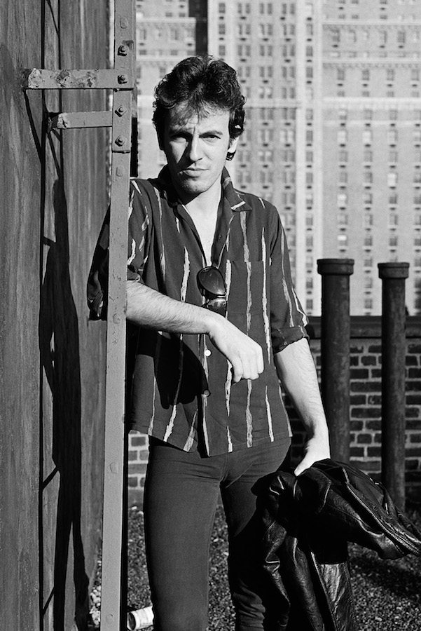 An outtake from the shoot for his albums ‘Darkness on the Edge of Town’ and ‘The River’ in Haddonfield, New Jersey, 1978. Photograph by Frank Stefanko.