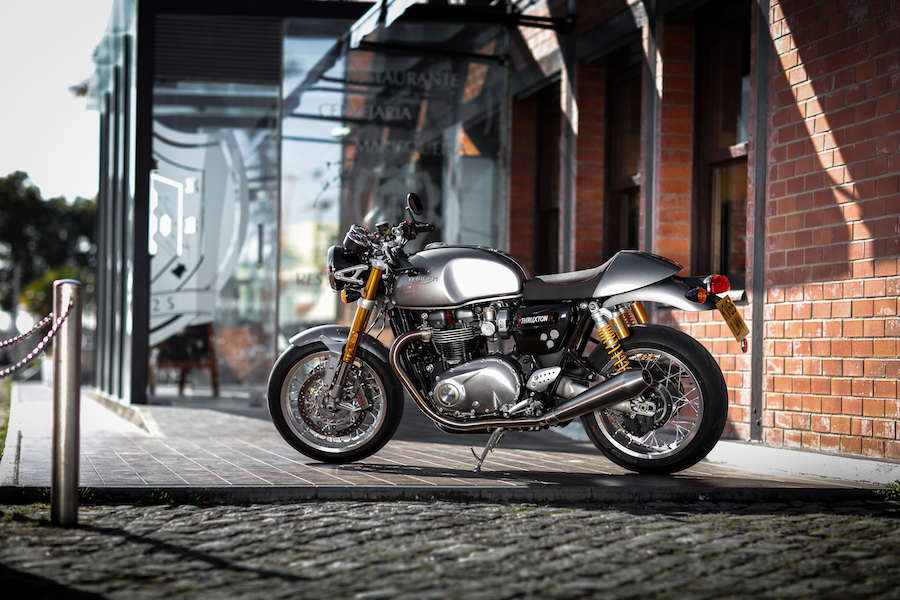 A Triumph Thruxton R customised by South Garage Motor Co. will be going under the hammer.