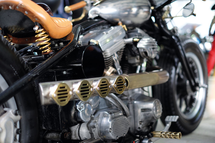 An example of the lengths riders go to customise their motorcycles. This bike is almost indistinguishable from its original state. Photograph by Justin Hast.