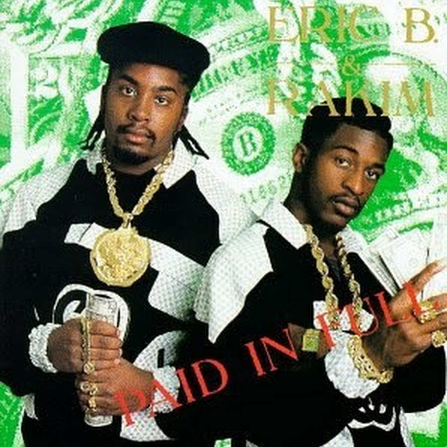 Rap duo Eric B. & Rakim in custom jackets for their Paid in Full album cover, released in 1987.