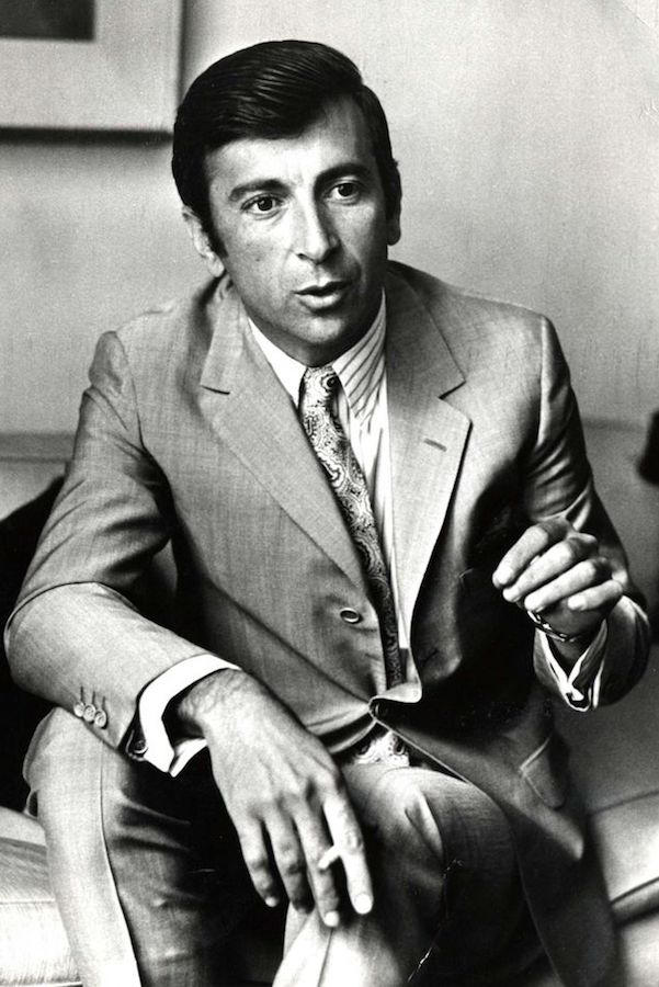 As part of a long line of southern Italian tailors, Talese has always been known for his impeccable style as pictured here in 1972.