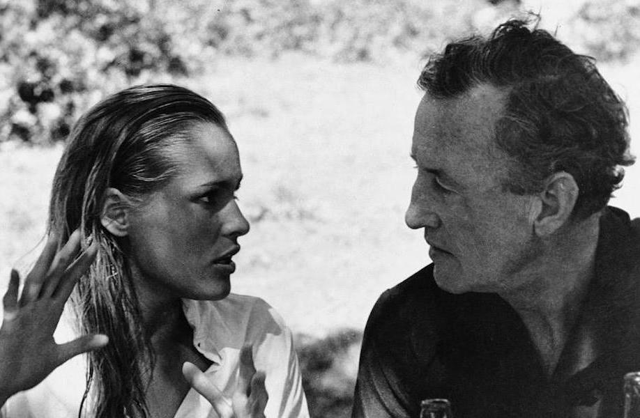 Listening intently to the beautiful Ursula Andress who played Honey Rider in Dr No, 1962. He wrote this 6th novel in early 1957 and it was the first to be transformed onto the big screen.