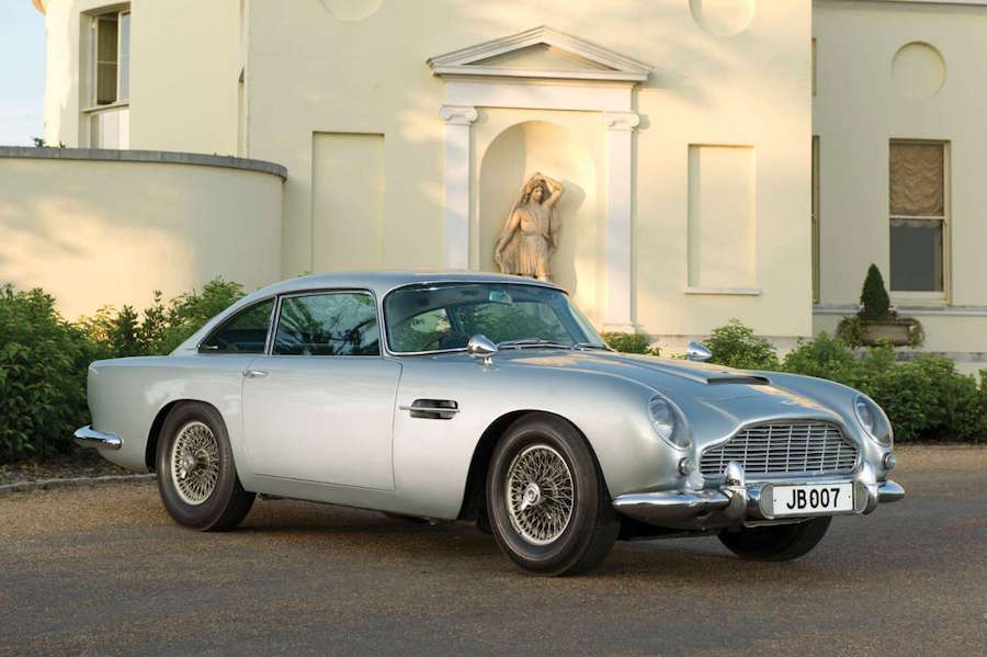 A 1964 Aston Martin DB5 James Bond Edition.