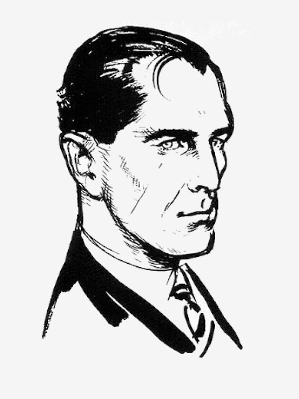 Ian Fleming's original illustration of his fictional character James Bond.