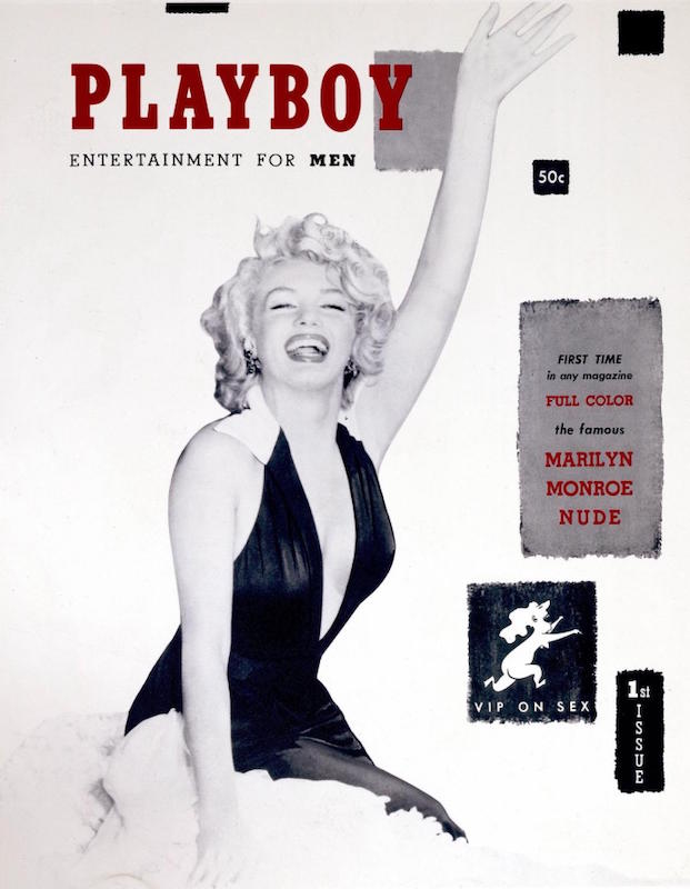 The first ever Playboy magazine with Marilyn Monroe on the cover was released in 1953 without a date, as Hefner didn't know if there was going to be a second issue.