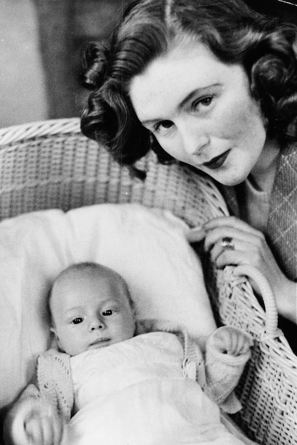 With her son Winston Churchill in 1940 named after his grandfather Sir Winston Churchill, Britain’s wartime Prime Minister. Photograph by ANL/REX_Shutterstock.