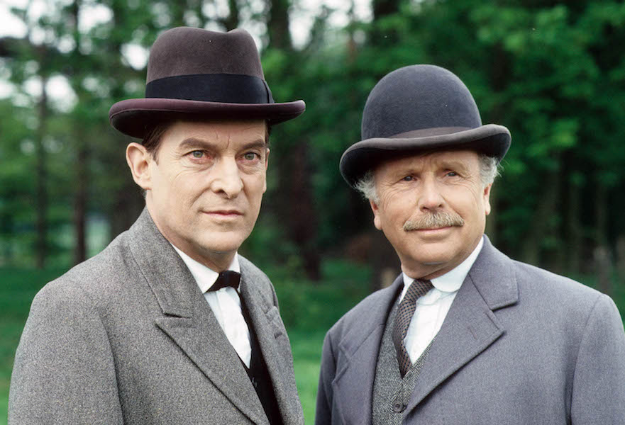 Jeremy Brett and Edward Hardwicke in The Casebook of Sherlock Holmes, a TV series aired in 1984. Photo by ITV/REX/Shutterstock.