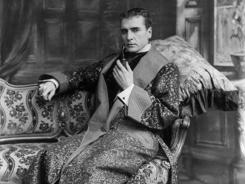 William Gillette played Sherlock in a silent film in 1916, thought to be lost until it was rediscovered in 2014. Arthur Conan Doyle often wrote about the character 