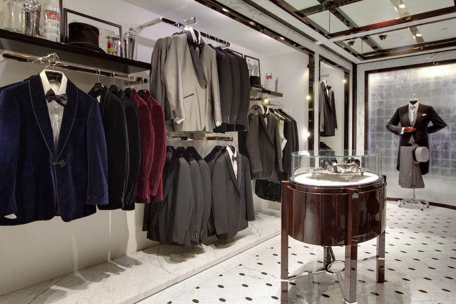 As well as a bespoke department, T&A offers ready-to-wear garments and accessories.