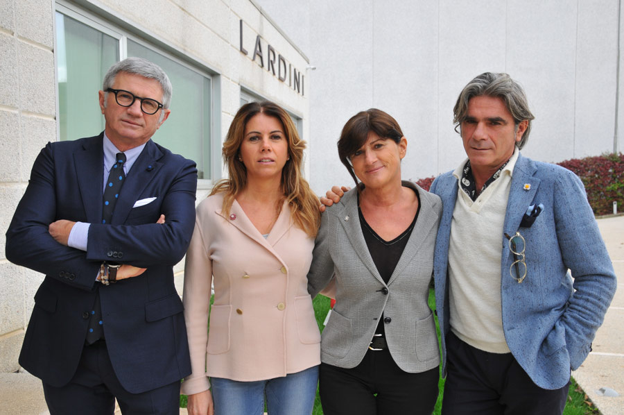 The Lardini family: Andrea, Annarita, Lorena and Luigi.