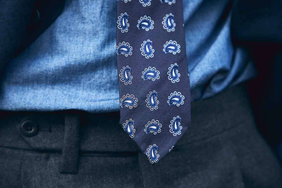 Salvatore Piccolo has expanded his collection into ties, pocket squares and select tailoring. Photograph by James Munro.