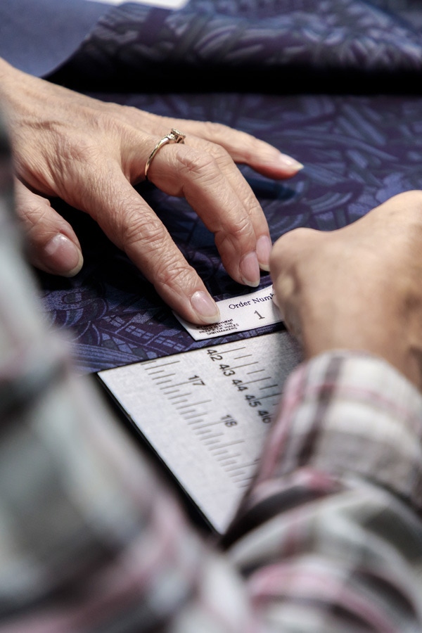 The tattoo-inspired design is printed onto denim.