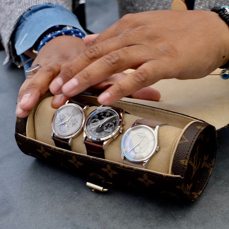 Mr Rahman's collection includes a white gold Perpetual Calendar ref. 5139G, a white gold Chronograph ref. 5170G and a platinum Calatrava ref. 5196P.